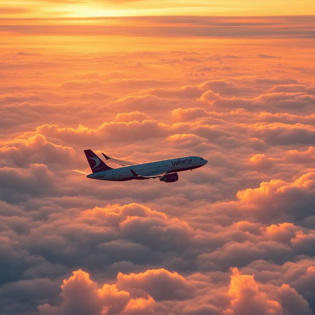 Aircraft flying through the sky — aviation management consultancy